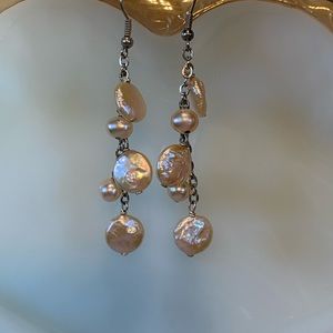 Sterling and Freshwater pearl Earrings